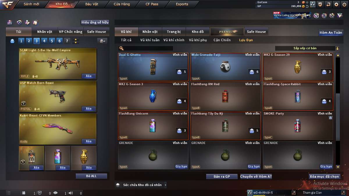 shop acc cf uy tin gia re